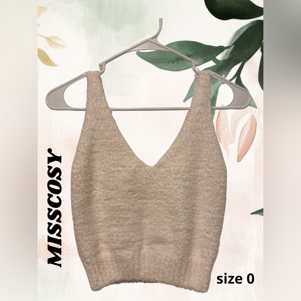 Beige Textured Women's Top